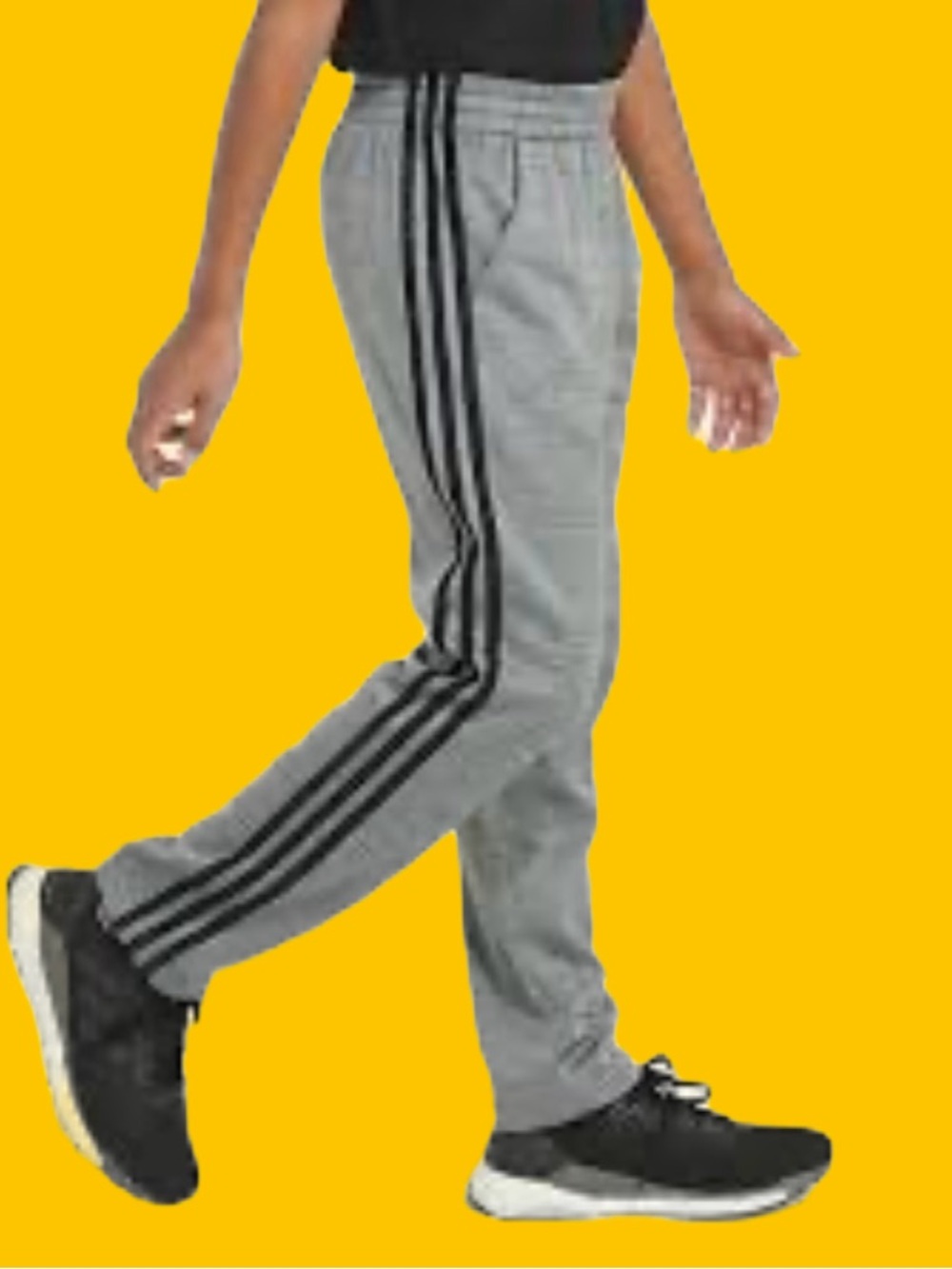 Adidas Boys’ Youth Tech Fleece Straight Leg PantsHeather Gray Size Large (14–16)
